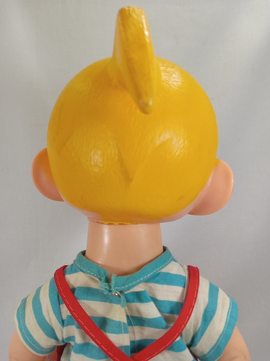 Vintagd DENNIS THE MENACE Doll Swivel Head Plastic Soft