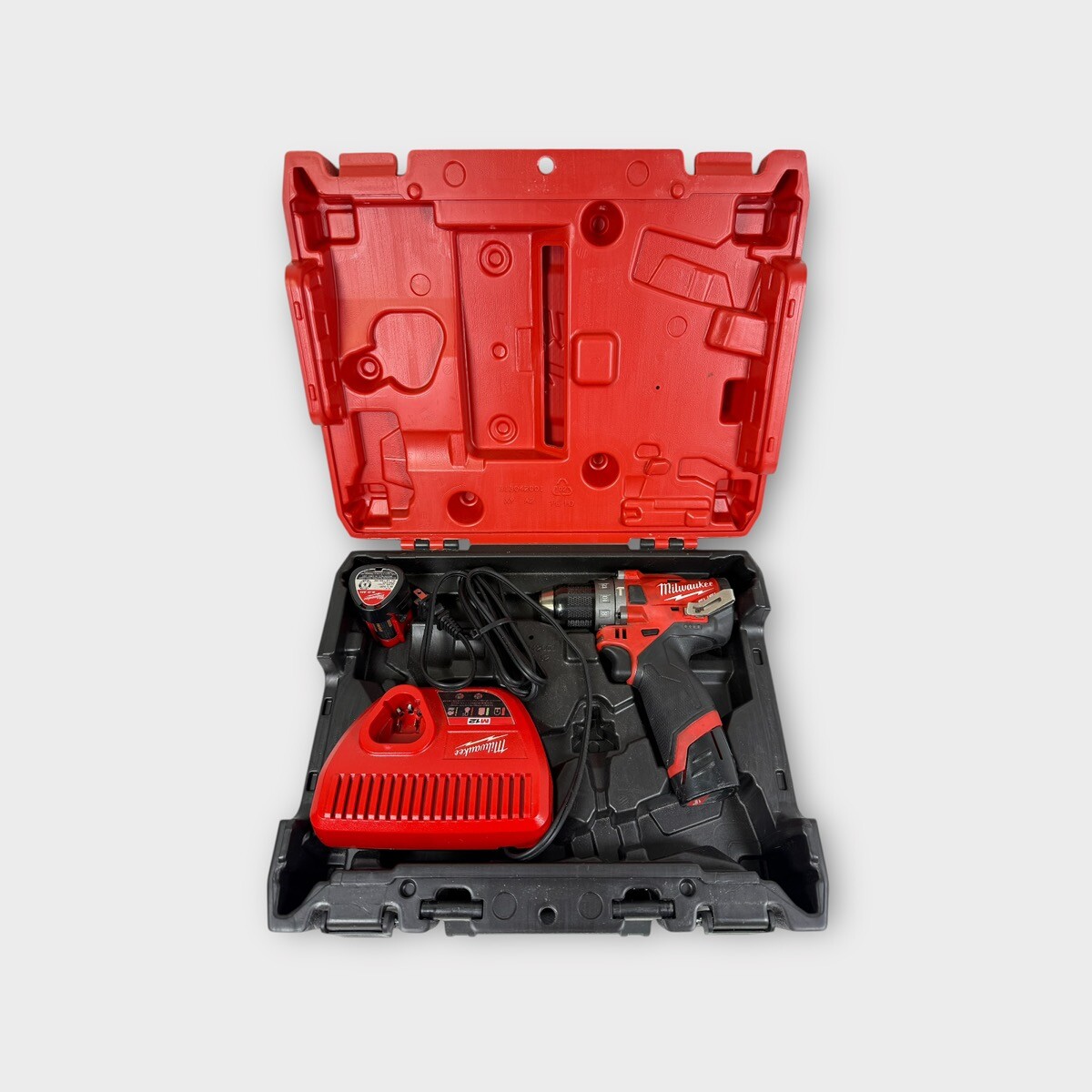Milwaukee 2504-22 FUEL 12V Cordless Mini Hammer Drill/Driver w/ (2)  (SPG062300)