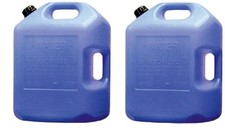  2 ea Midwest Can  6700 6 gallon Potable Water Storage Containers w Pour Spout