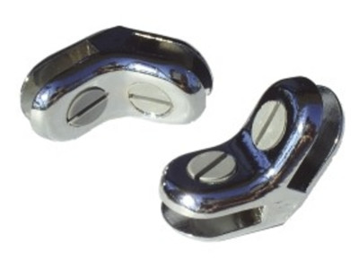 Chrome Metal Hinge - Drum Panels Deflector Connectors for Drum Shields (1 Unit)
