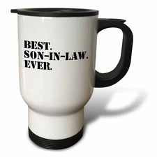 3dRose Best Son in Law Ever - fun inlaw gifts - family and relative gifts 14oz S