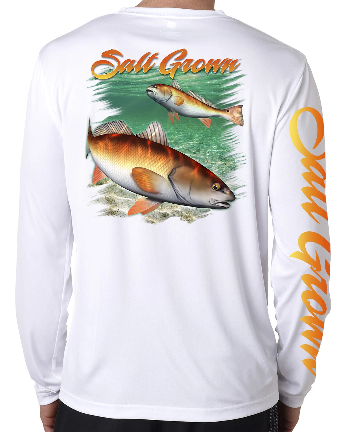 Salt Grown life Microfiber Redfish Uv 50+ flats fishing long sleeve shirt