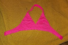Xhilaration fuchsia / hot pink lace halter plunge bralette