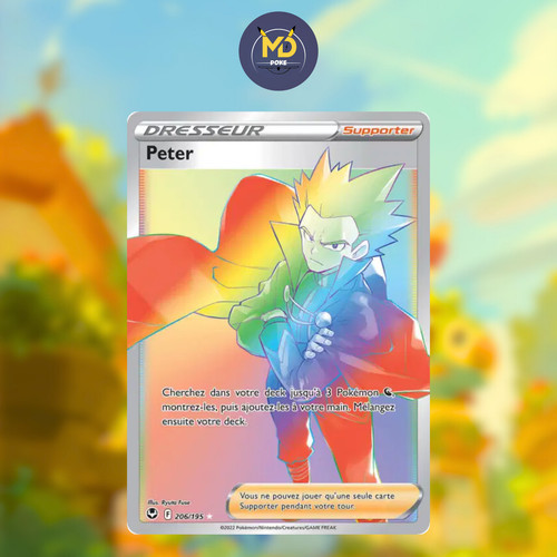 Carte Pokémon Française - Peter 206/195 - EB12 Tempête Argentée