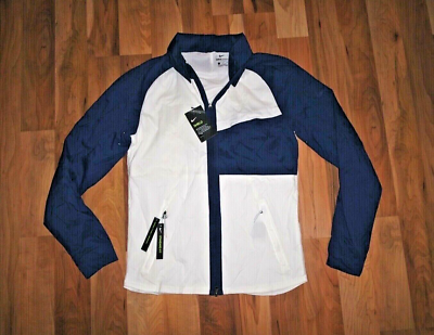 Nike Men's Shield Zip Hooded Jacket Packable Navy/White AJ5444 133