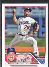2023 Topps #15 Michael Grove Rookie Los Angeles Dodgers RC