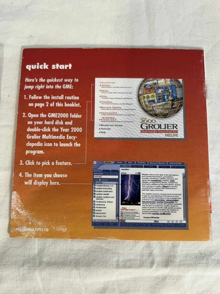 2000 Grolier Multimedia Encyclopedia & manual  PC Windows 98/95/NT - Image 4 of 4