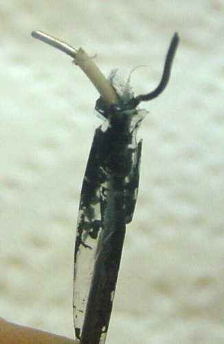 NOS 25' of the smallest Shield Tinned Copper wire OD .049" outer &.020" center - Picture 2 of 5
