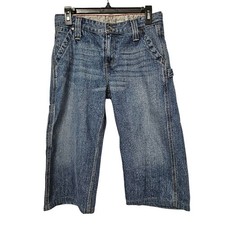 Levi's Jean Shorts Boys Size 18 Husky 29x17 Blue Carpenter Pockets VGUC