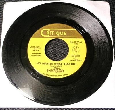 45 rpm garage rock BARRACUDAS No Matter What You Do/Wait for Tomorrow Critique