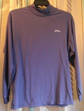 Vtg L.L.BEAN Made USA CoolMax Polyester Baselayer SHIRT Mockneck Unisex Adult S