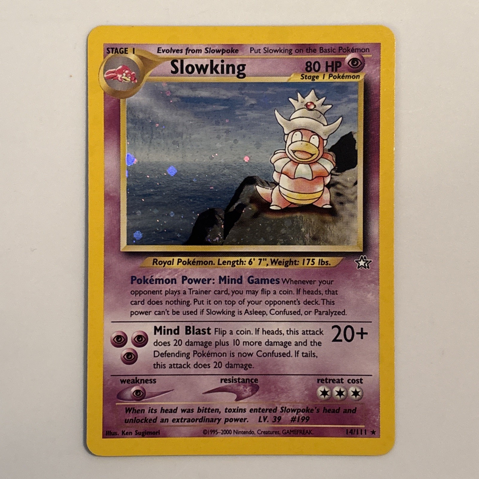 Pokémon Slowking Neo Genesis Vintage Holo  14/111 NEAR MINT old School Wotc NM