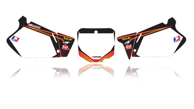 #ad Motocross Graphics Number plate Kit for Honda CR 250R 1995 1996 CR 250R $49.99