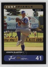 2002 Just Minors Justifiable Executive Proof Black /50 Joe Blanton #41 Auto 0q3