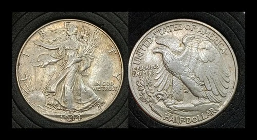 1944 - P Walking Liberty Silver Half Dollar AU