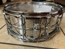 Ludwig Snare Drum 14x5 chrome steel 10 lugs