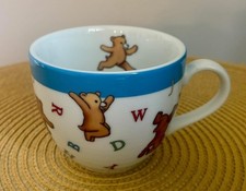Tiffany  Co 2006 Alphabet Bears Child's Small Cup Blue Rim ABC  s Japan