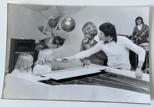 Ancienne photo de presse : Claude François et ses fils : 20*30 : Michel Drucker