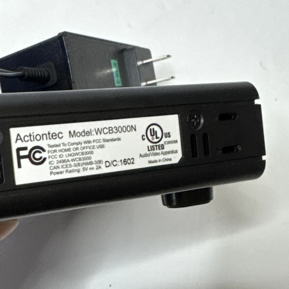 Extensor de red inalámbrico de doble banda único Actiontec WCB3000N con cable de alimentación Foto 3 de 3