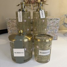 Morris  Co. 4 Piece Blush  Green Bathroom Accessories. New With Tags.