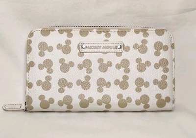 #ad Disney Mickey Mouse Wallet Ivory amp; Beige Aldi Exclusive 7.5quot; $8.99