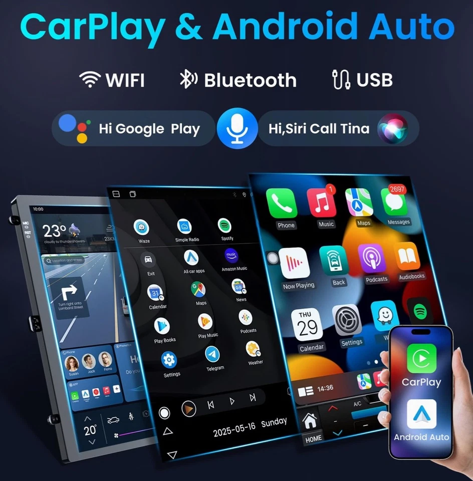 4Core Car Radio for Cruze 2009-2015: 10.4 Inch 1280 * 800 HD Touch Screen Car St - Image 3 of 4