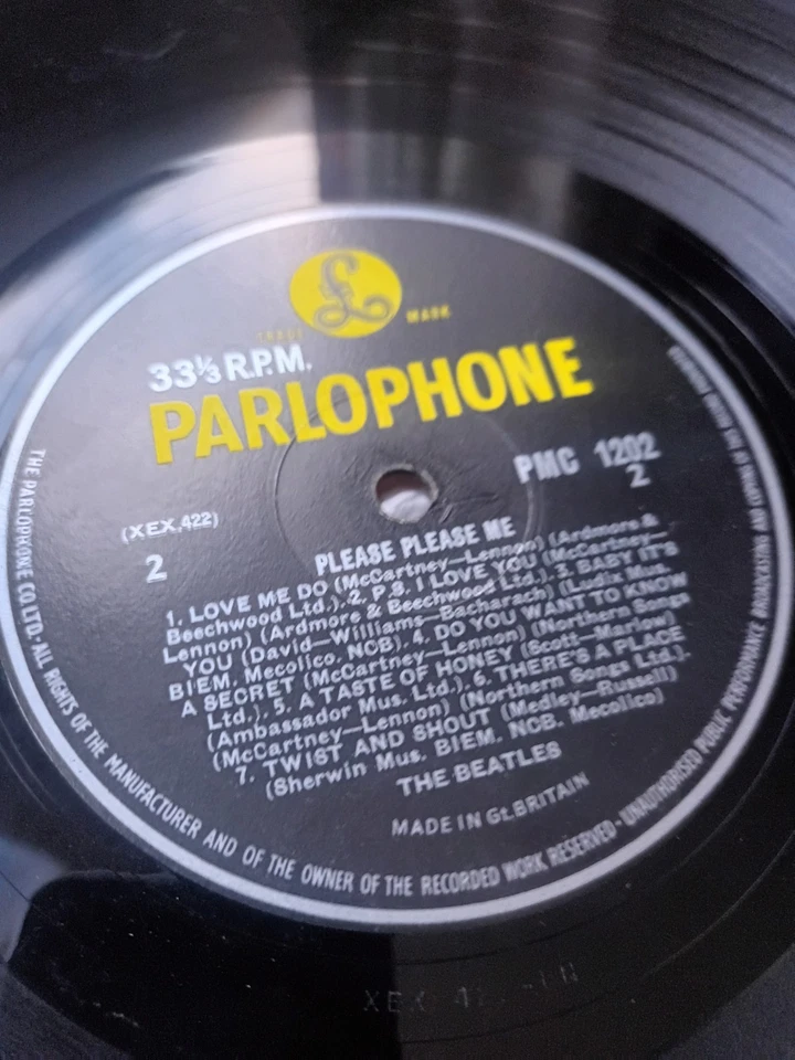 Beatles Please Please Me Lp 3rd Press  Mono UK  [Ex/Vg] Abs Total Banger - Image 2 of 4