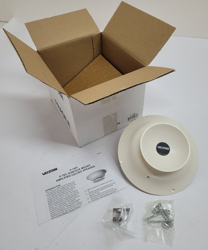 Valcom V-1001 P-Tec Amplified Ceiling Speaker Paging Intercom ~ NEW SEALED! - Afbeelding 10 van 10