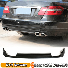 F&uuml;r Mercedes W212 E200 E300 E400 Matt Schwarz Heckdiffusor Diffusor Heckansatz