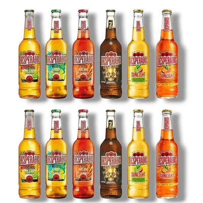 Desperados  Probierpaket- Unsere Bestseller ...12  x 0,4 L Flaschen mit 4,5%