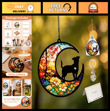 Dog Memorial Suncatcher with Sympathy Card - Pet Loss Gifts, Rainbow Bridge Reme