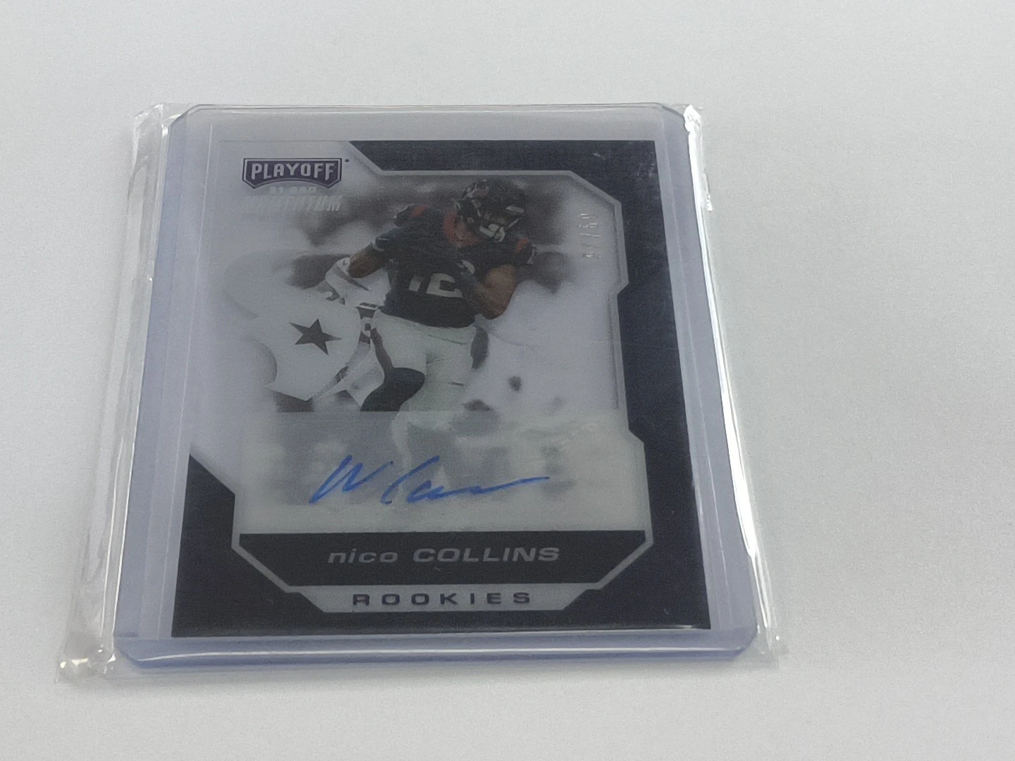 Nico Collins Panini Chronicles Playoff Momentum Rookies #PMR24 Autograph-Holo Gold