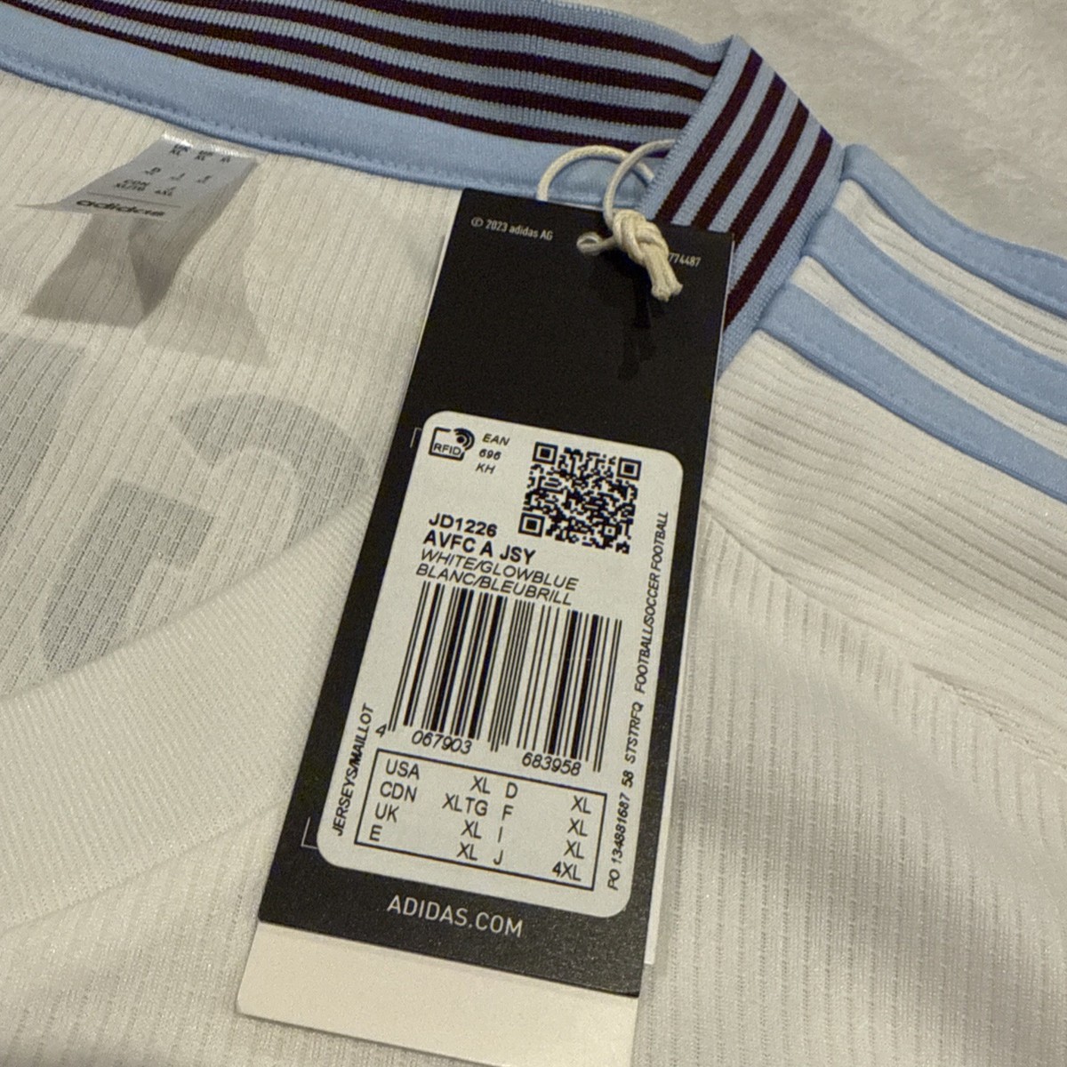 2024-25 Adidas Men's Aston Villa Morgan Rogers Away Soccer Jersey