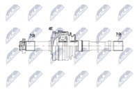 NTY Antriebswelle NPW-ME-203 FüR Mercedes Klasse W463 AMG 463 272 274 275 500