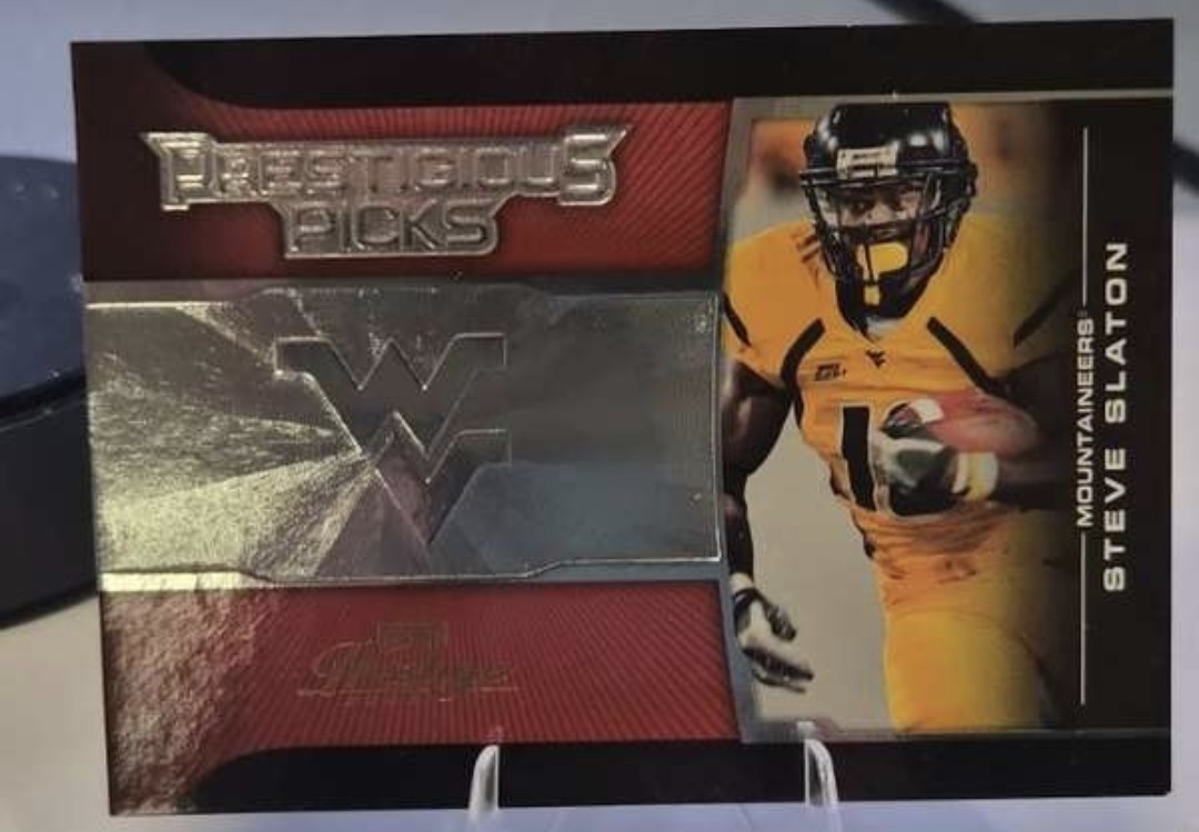2008 Playoff Prestige - Prestigious Picks Steve Slaton #PPI-50 Purple /250 (RC)