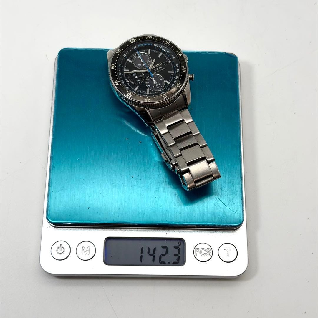 Working SEIKO Prospex Solar Chronograph V172 0AD0 Bla… - Gem