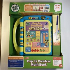 LeapFrog Prep for Preschool Math Book Core Learning Skills Interactive Toy New