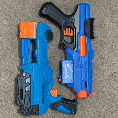 Nerf Rival Takedown XX-700 & Adventure Force Battle Blazer Foam Blaster Lot Blue