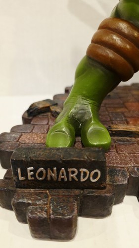 ๐ข Statua Teenage Mutant Ninja Turtles LEONARDO Cold Cast ๐ฅ TMNT Playmates 2003 - Foto 5 di 11