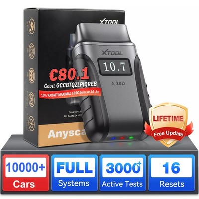 XTOOL A30D 2.0 Profi OBD2 Diagnosegerät KFZ Auslesegerät ALL SYSTEM Bluetooth DE