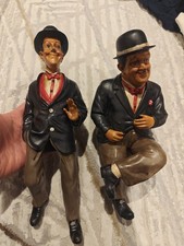 Laurel And Hardy Decorative Figures Approx 30cm Tall Rare Antique