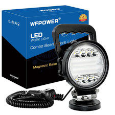 Wfpower Magnetic Led Light Bar 72W Portable Work Lights Magnet Base Combo