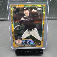 2023 Topps Chrome Update Sapphire Edition Gold USCS113 Braxton Garrett 50/50