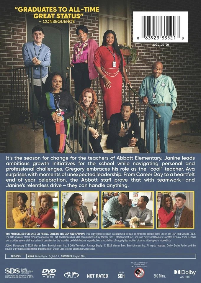Abbott Elementary The Complete Third Season DVD  NEW - Image 4 of 4