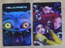 McDonald s KPOP DEMON HUNTERS Huntrix Meal Rumi Zoey Mira Card Unused VIP Code