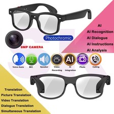 6K AI Smart Glasses with 100MP Camera AI Touch Sport Sunglasses