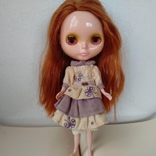 Vintage Neo Blythe Doll 2003 Initial Model Orange Hair Red Eyes Rare