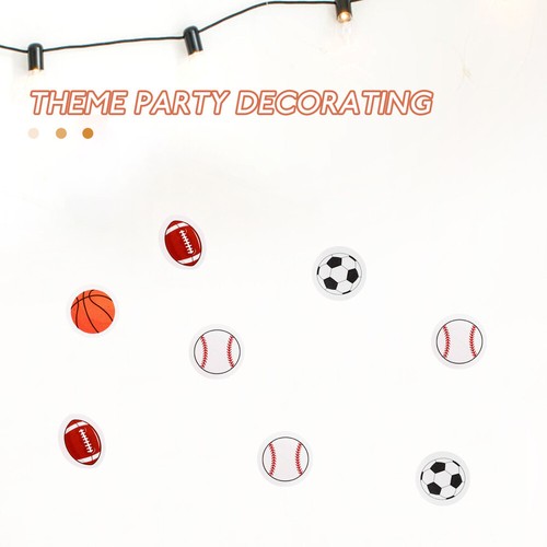 3 Count Stickers Football Sports Basketball Decorations - Afbeelding 12 van 12