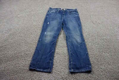 VINTAGE Ecko Unltd Jeans Mens 38 Blue Bootcut Baggy Hang Em High Skater Y2K