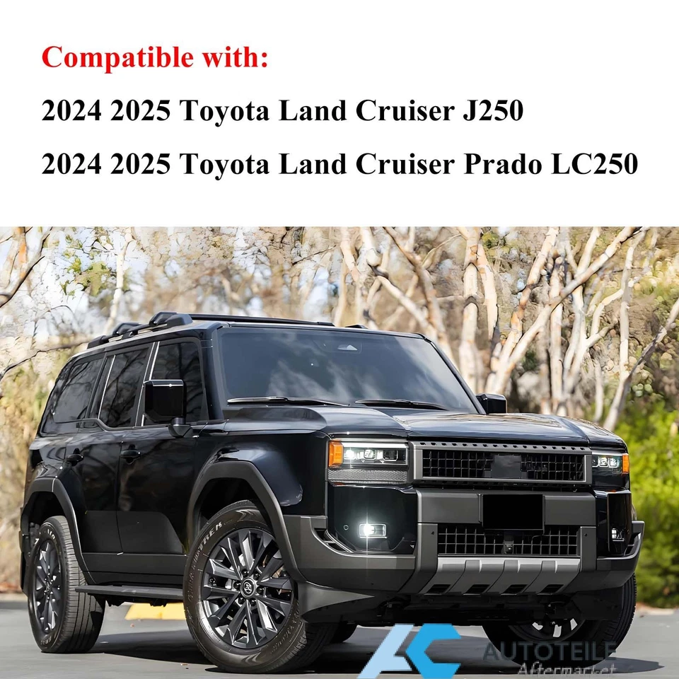 Rear Bumper Diffuser Garnish Trim For 2024 2025 Land Cruiser Prado J250 LC250 - Image 2 of 4